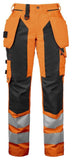 Damen Warnschutz Arbeitshose mit Knieverstärkung und Hängetaschen